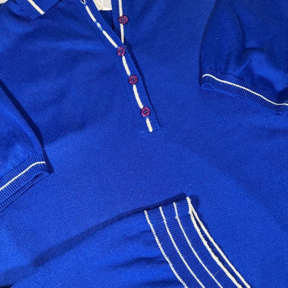 VINTAGE | RATIO Sweater Set | Blue | L - Picture 6 of 7